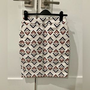 Ann Taylor Pattern Pencil Skirt - 0P